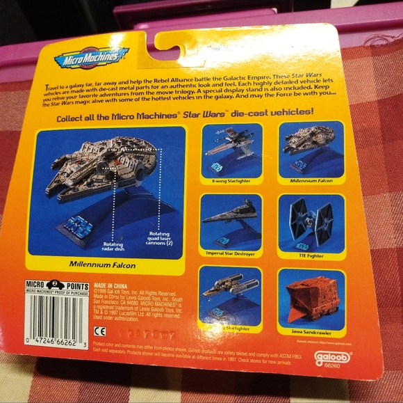 Micro Machines Star Wars X-Wing Starfighter, Millennium Falcon and Tie Fighter - Picture 5 of 7